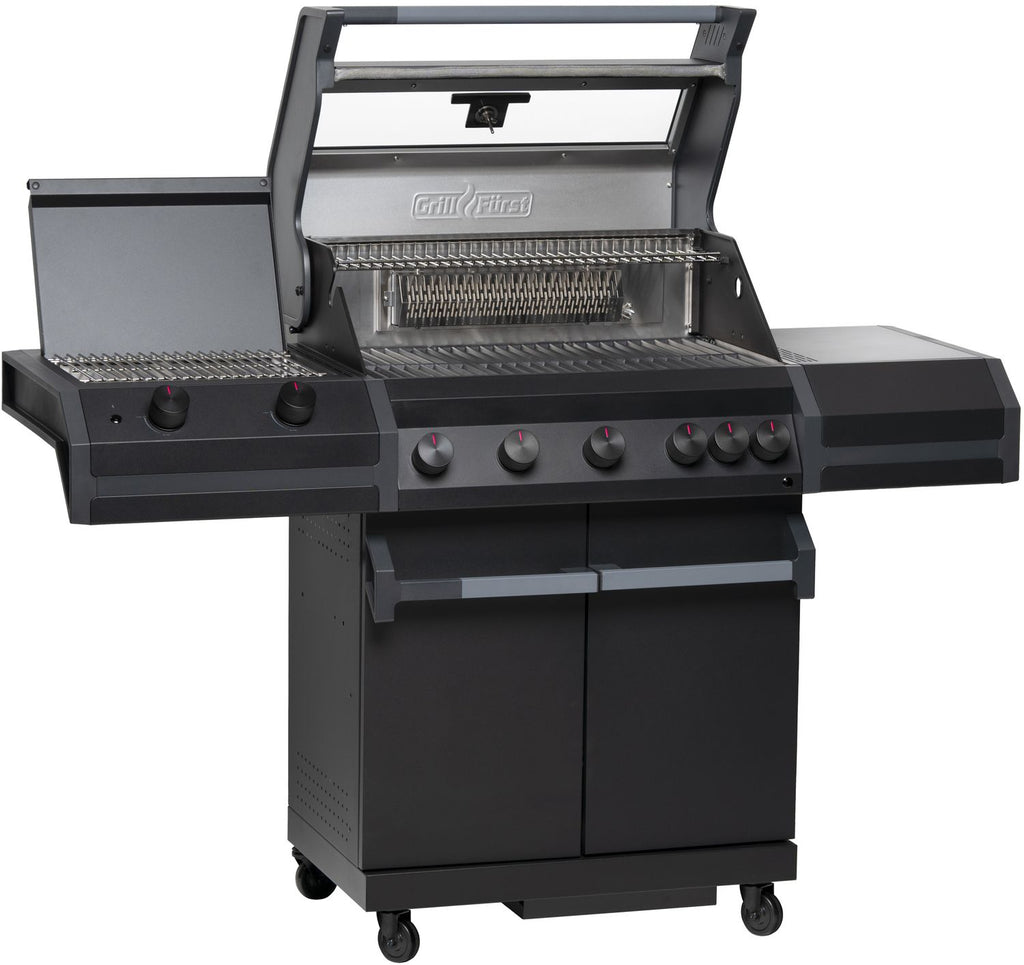Detalj av støpejernsrist på Gassgrill Independence P530G