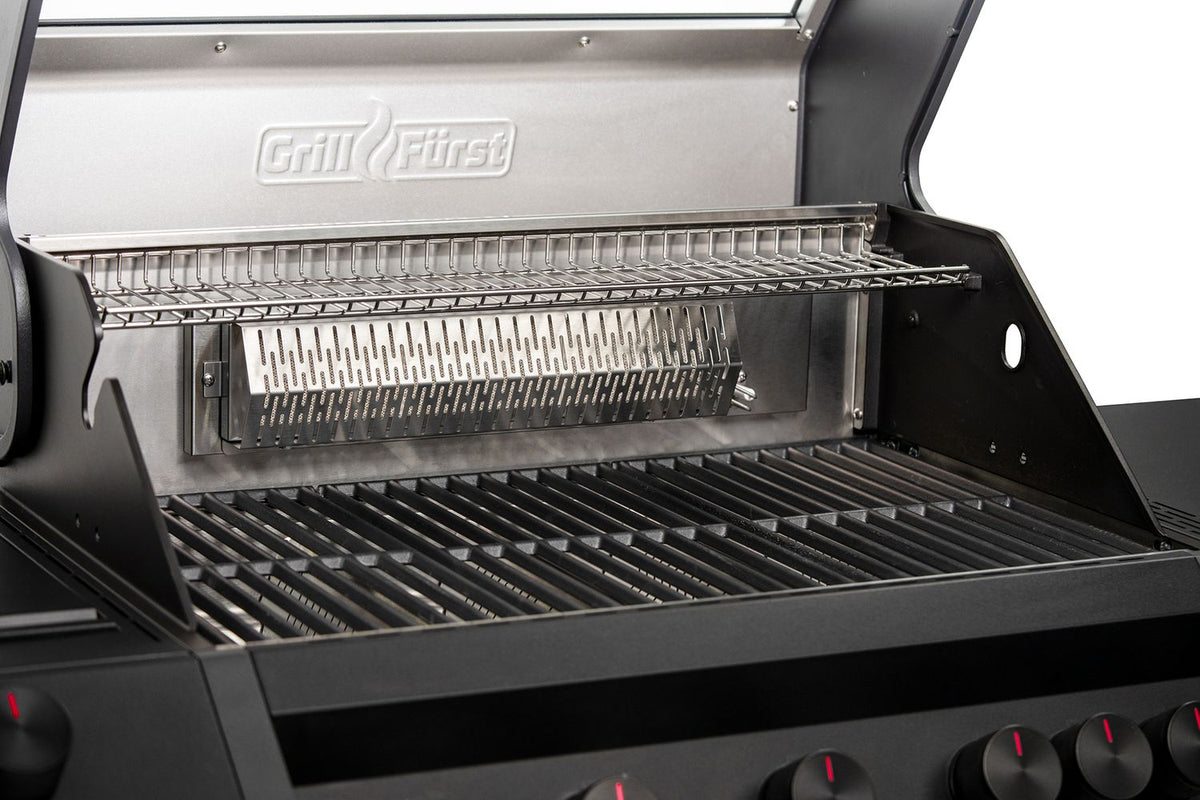 Integrert termometer og stor lokk på Gassgrill Independence P530G