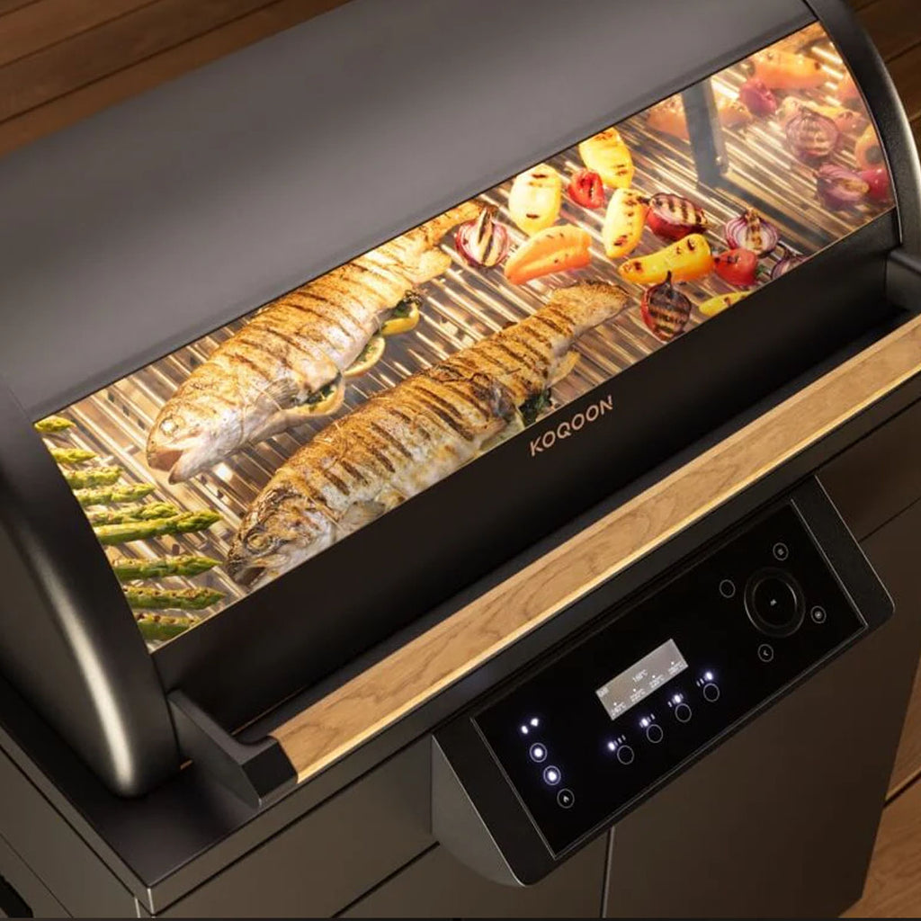 Gassgrill KOQOON GQ4 Premium 4 brennere smart matt svart med app-styring