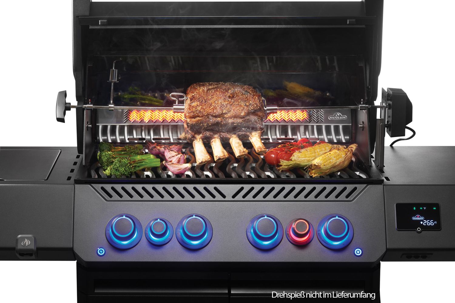 Gassgrill Phantom Prestige 500 Connected Sizzle Zone 4 brennere - Napoleon bakside