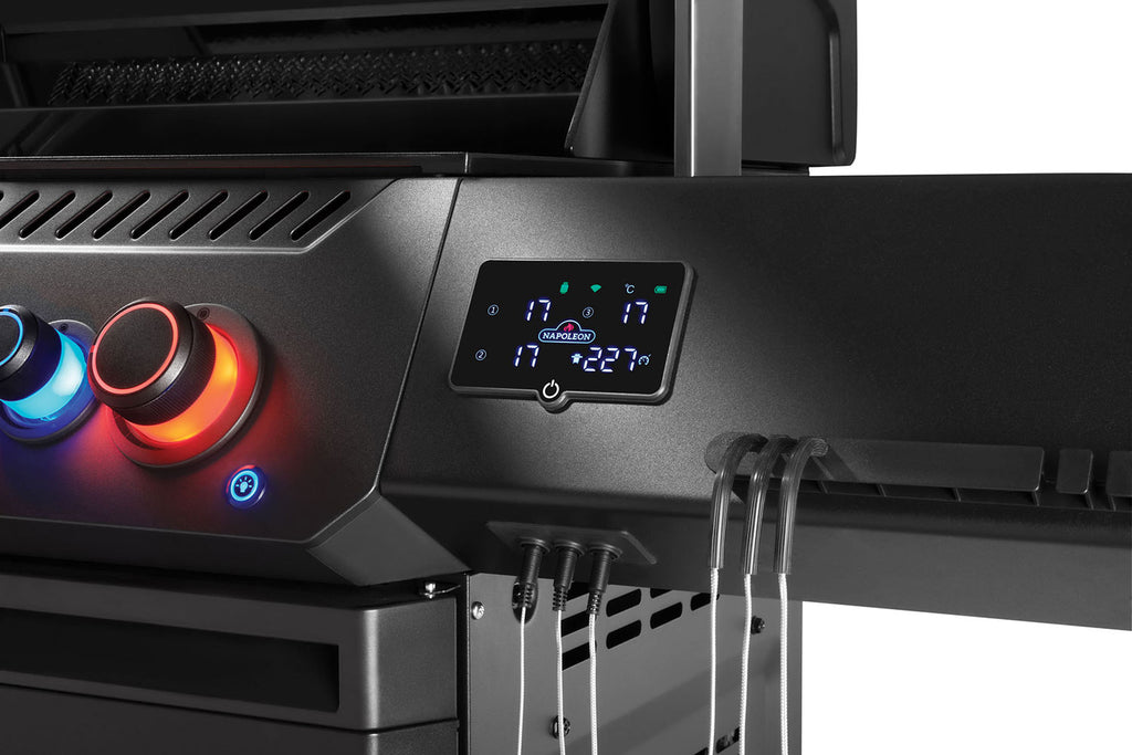 Detalj av kontrollratt på Gassgrill Phantom Prestige 500 Connected Sizzle Zone 4 brennere - Napoleon