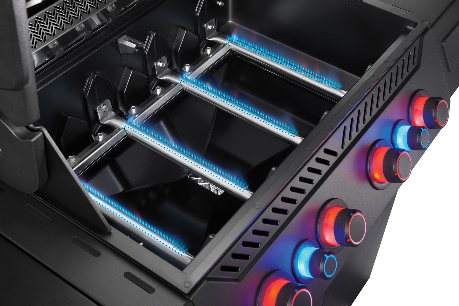 Gassgrill Phantom Prestige 500 Connected Sizzle Zone 4 brennere - Napoleon detalj av lokk