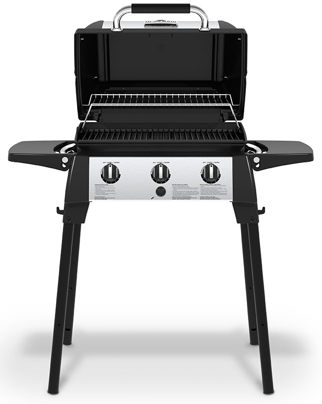 Gassgrill Porta Chef 320 portabel 3 brennere støpejern bakside