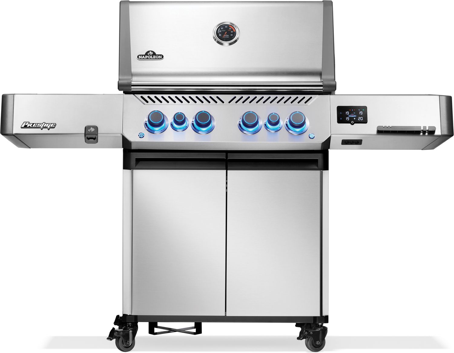 Gassgrill Prestige 500 Connected rustfritt stål forfra