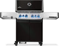 Gassgrill Prestige 500 med Sizzle Zone og bakbrenner svart front