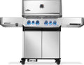 Gassgrill Prestige 500 rustfritt stål med Sizzle Zone forfra