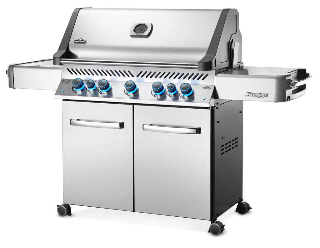 Nærbilde av Wave grillroster på Gassgrill Prestige 665 rustfritt stål 5 brennere Sizzle Zone 2025 - Napoleon