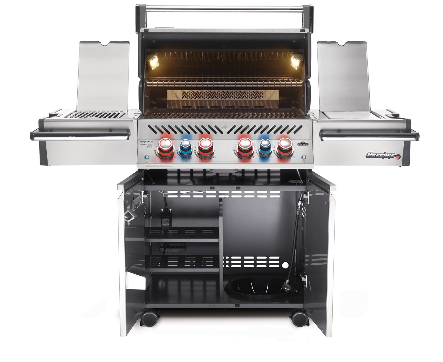 Detalj av grillrist på Gassgrill Prestige PRO 500 rustfritt stål med dreiespidd