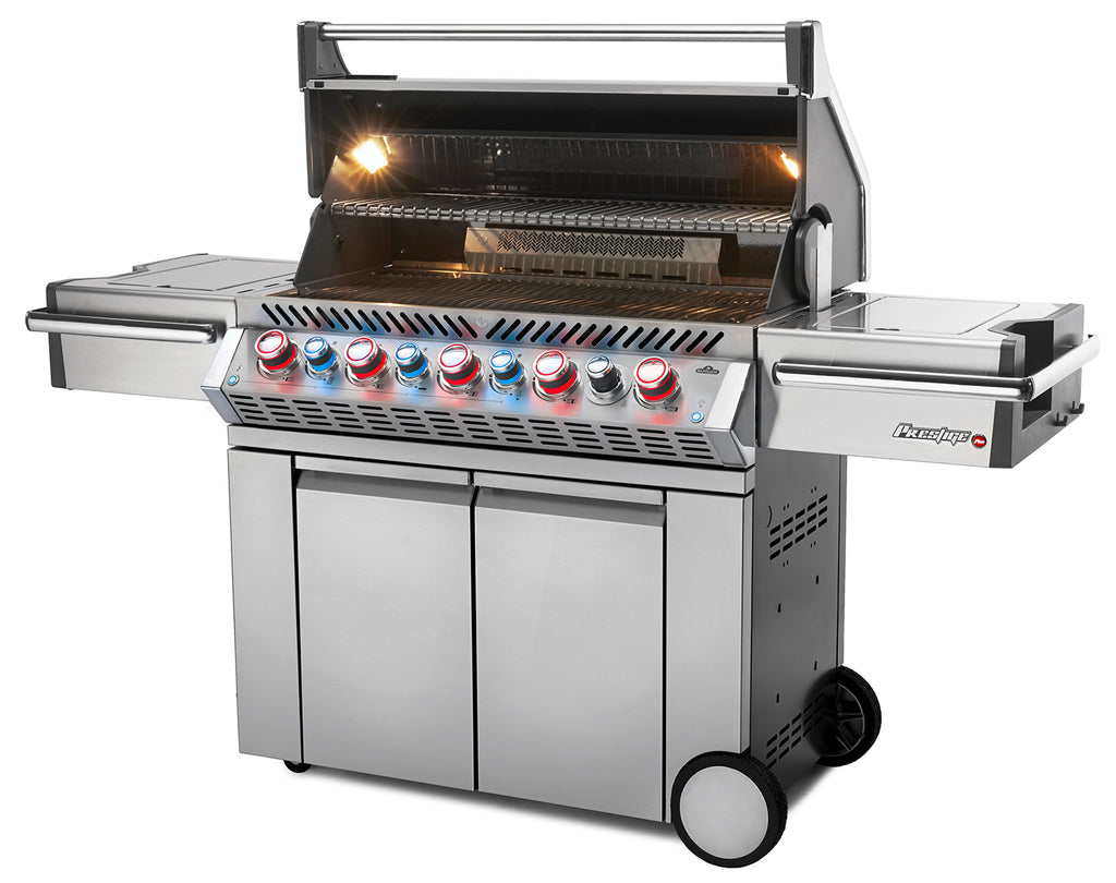 Grillflate med rustfrie WAVE™ rister på Gassgrill Prestige PRO 665 rustfritt stål med dreiespidd 2025 - Napoleon