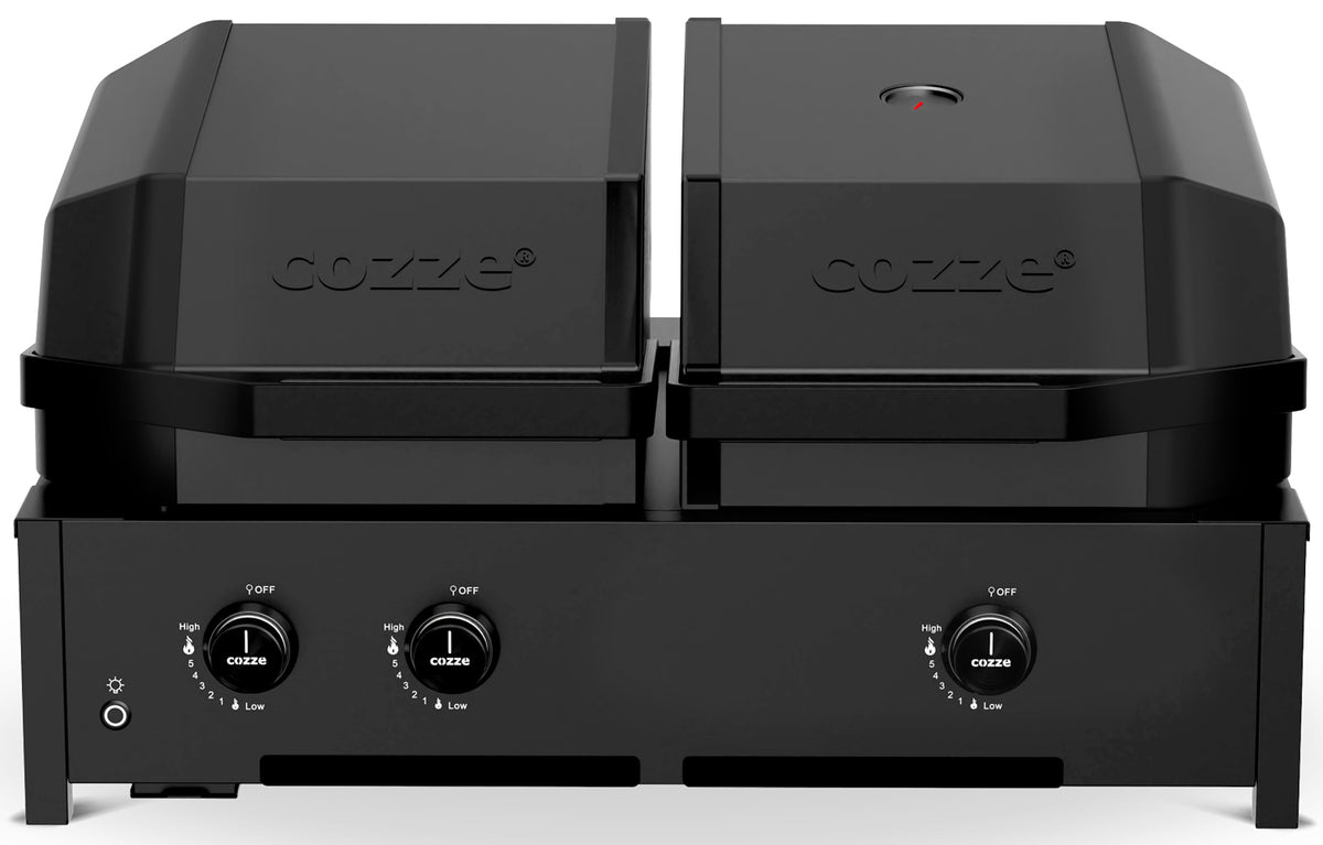 Gassgrill Quattro 900 4-i-1 grill plancha pizzaovn Cozze forfra
