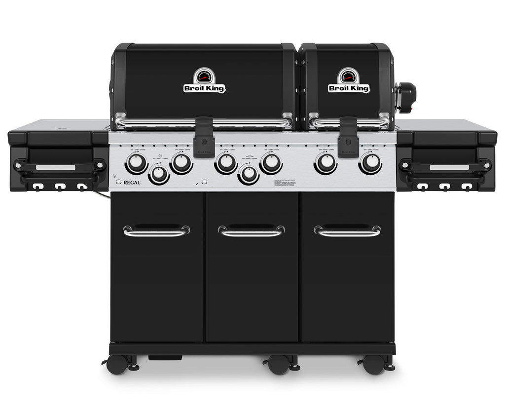 Gassgrill Regal 690 XL Black 6 brennere med dreiespidd forfra