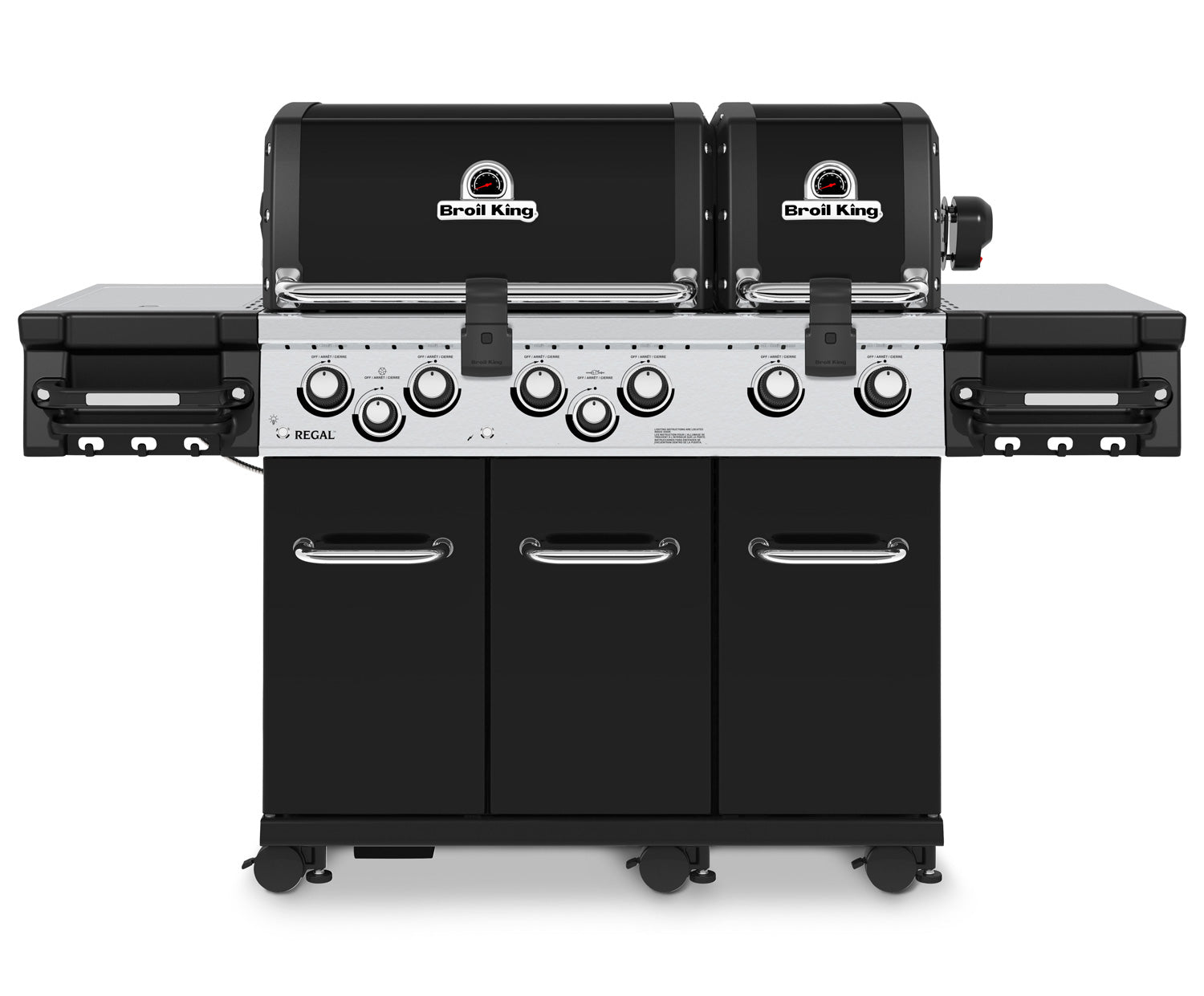 Gassgrill Regal 690 XL Black 6 brennere med dreiespidd forfra