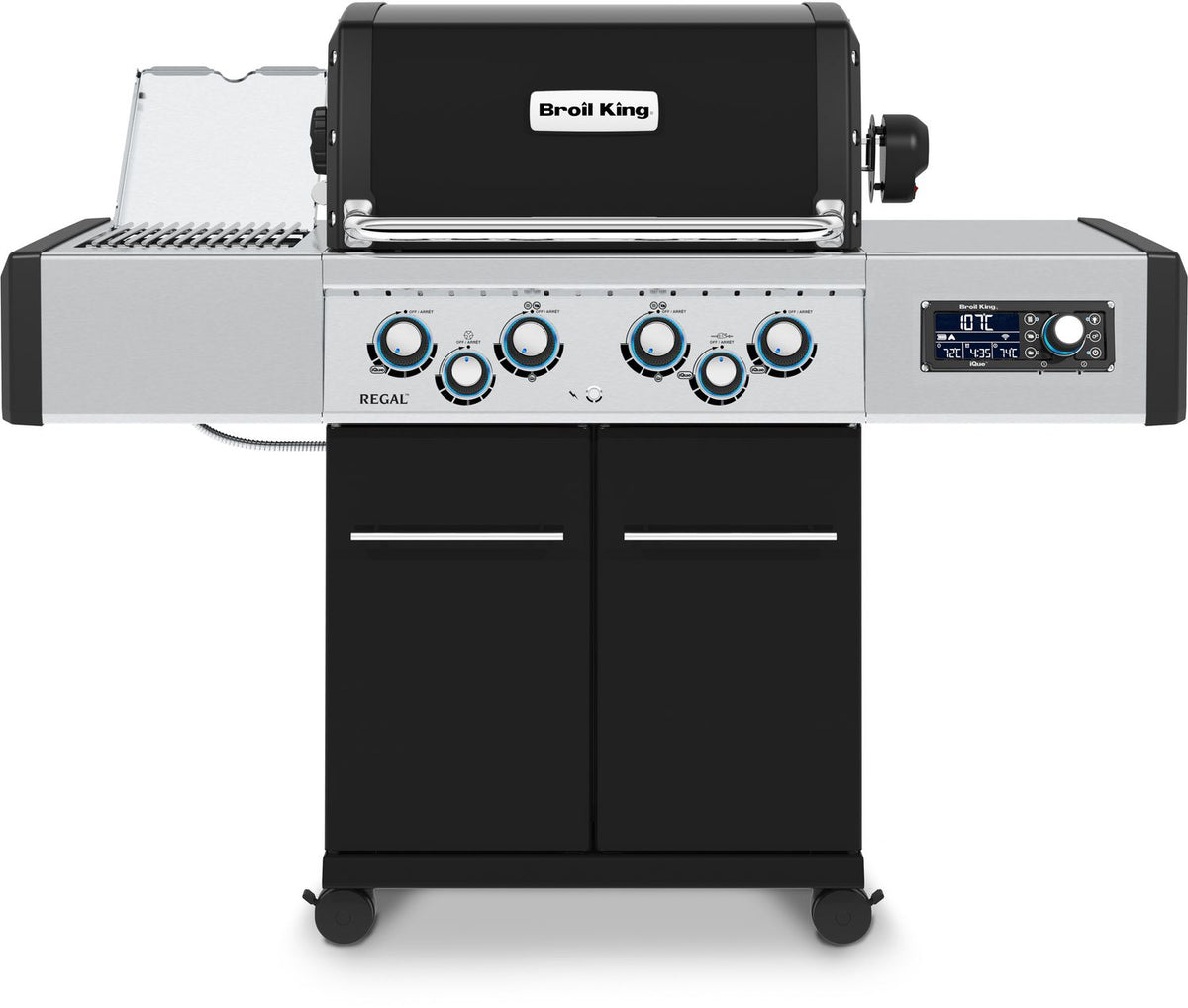 Detalj av iQue digital kontrollpanel på Gassgrill Regal Q 490 IR Smart Grill iQue
