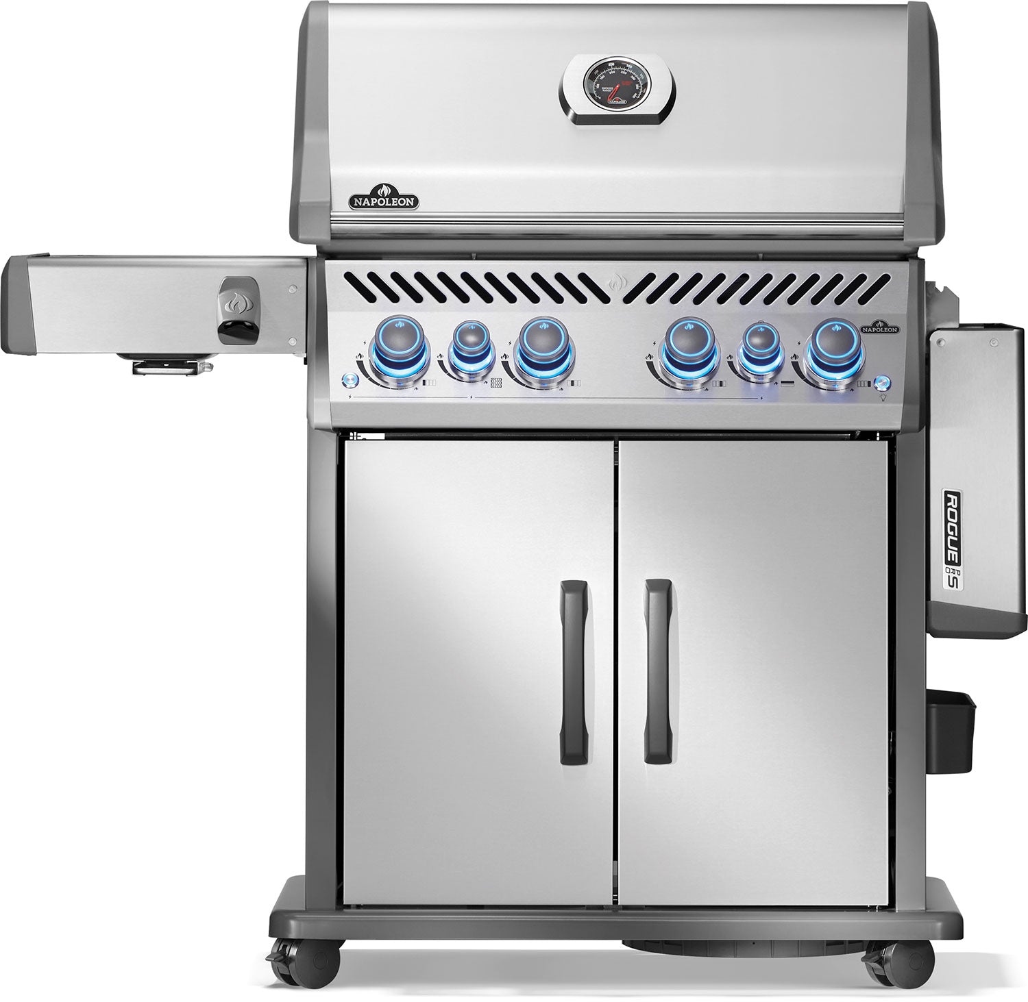 Bakside av Gassgrill Rogue PRO-S 525 rustfritt stål Sizzle Zone Napoleon