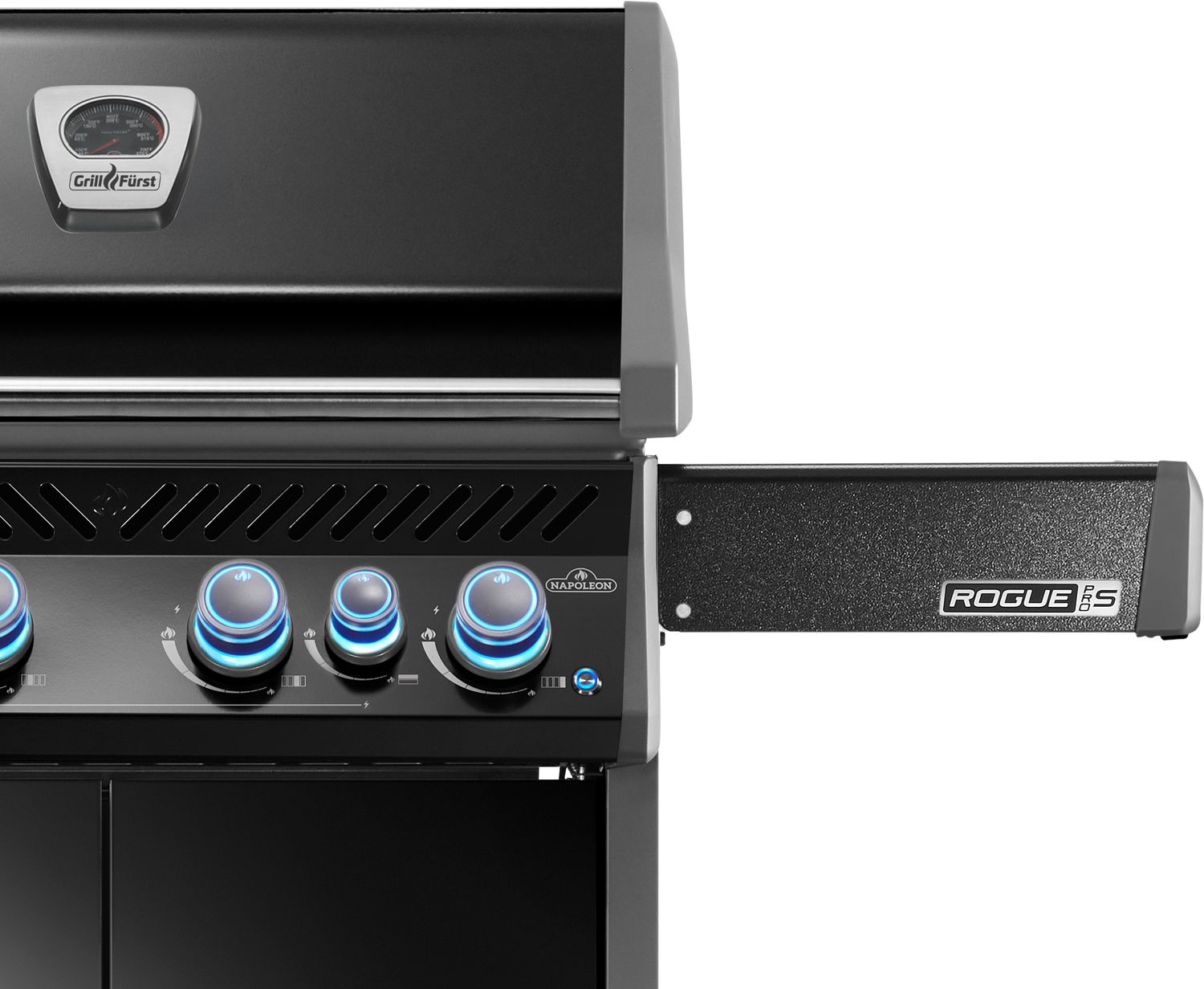 Detalj av rustfrie WAVE grillrister på Gassgrill Rogue PRO-S 525