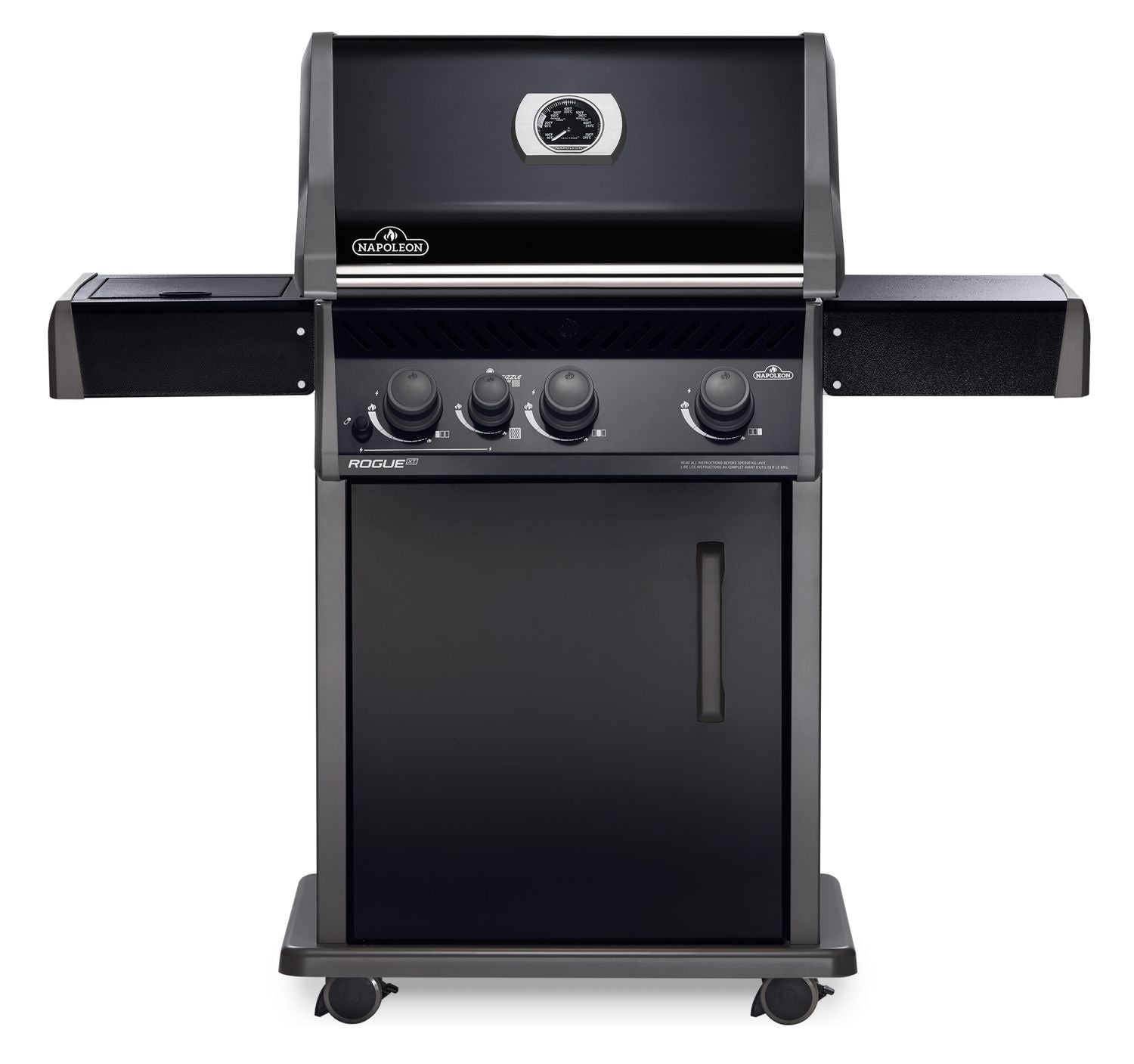 Gassgrill Rogue XT 425 all black med Sizzle Zone front