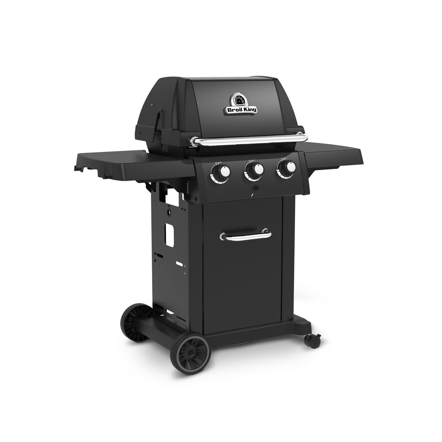 Gassgrill Royal 320 Shadow 3 brennere støpejernsrist nærbilde av termometer