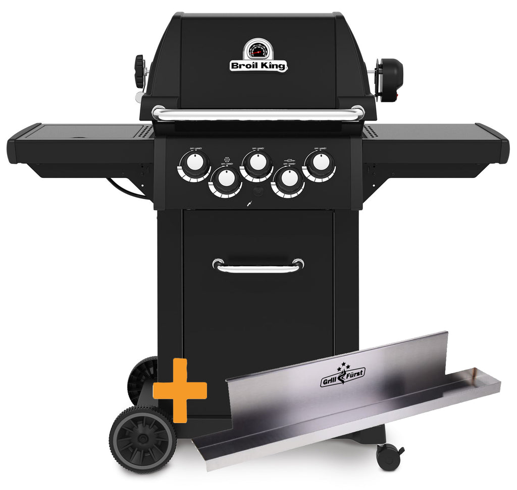 Gassgrill Royal 390 Shadow 3 brennere med rotisserie forfra