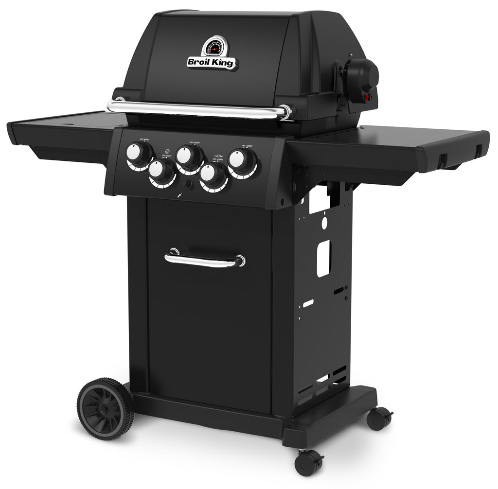 Montert Gassgrill Royal 390 Shadow med åpent lokk