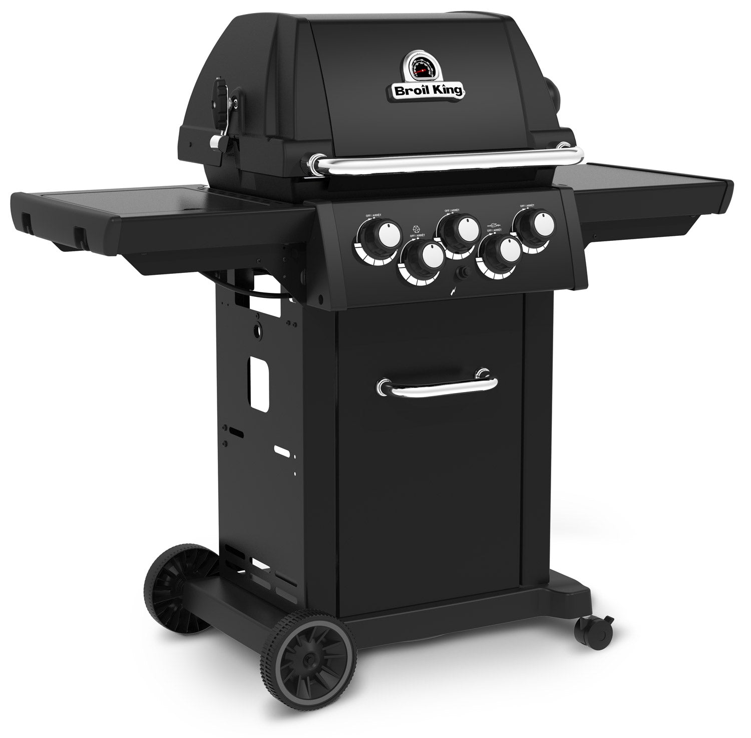 Detaljbilde av emaljerte støpejernsrister på Gassgrill Royal 390 Shadow