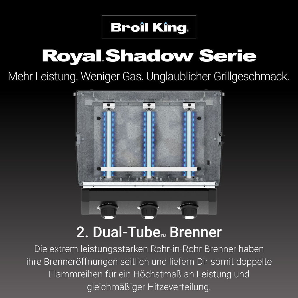 Rotisserie med motor på Gassgrill Royal 390 Shadow