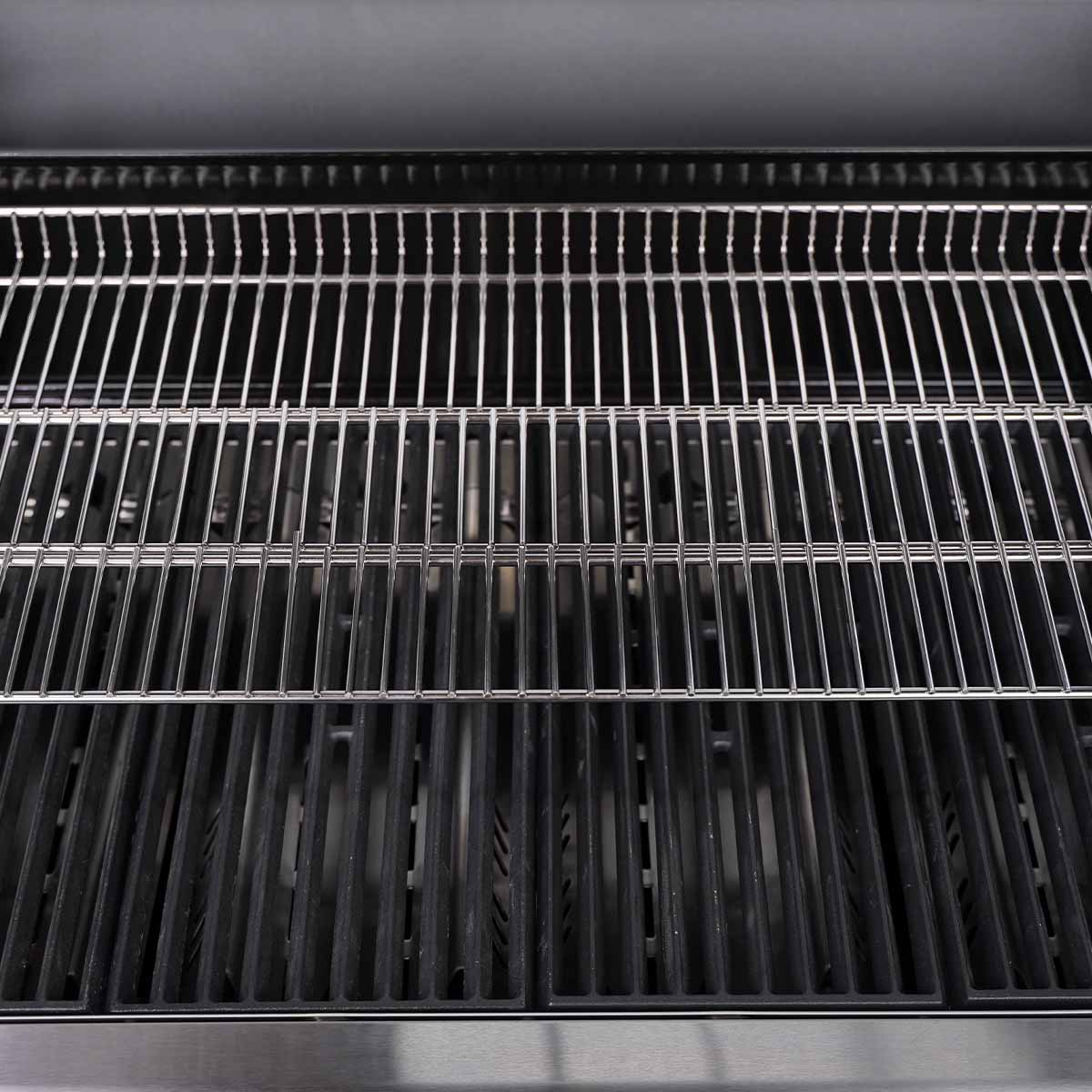 Uttrekkbart varmeholdingsrist på Gassgrill S-301 Pro rustfritt stål 3 brennere sidebrenner
