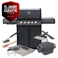 Gassgrill S-318 Pro All Black sidebrenner bakbrenner bundle - SANTOS forfra