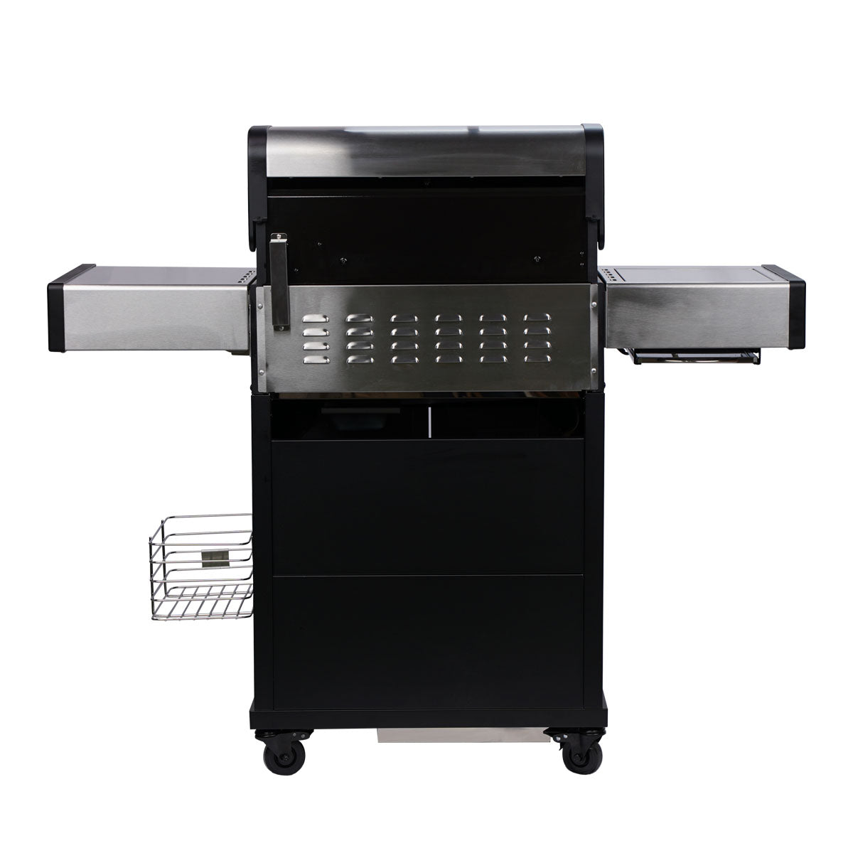 Bakbrenner på Gassgrill S-318 Pro rustfritt stål 3 brennere bakbrenner