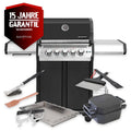 Gassgrill S-318 Pro svart sidebrenner bakbrenner bundle forfra
