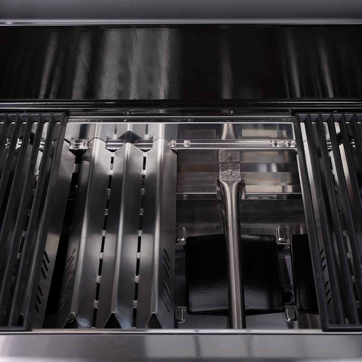 Gassgrill S-401 Pro rustfritt stål 4 brennere sidebrenner varmeholdingsrist