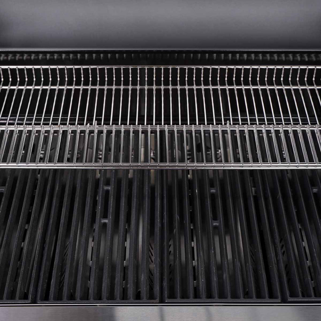 Gassgrill S-401 Pro rustfritt stål 4 brennere sidebrenner sidebrenner detalj