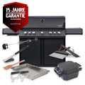Gassgrill S-518 PRO All Black Matt 5 brennere bakbrenner - SANTOS forfra