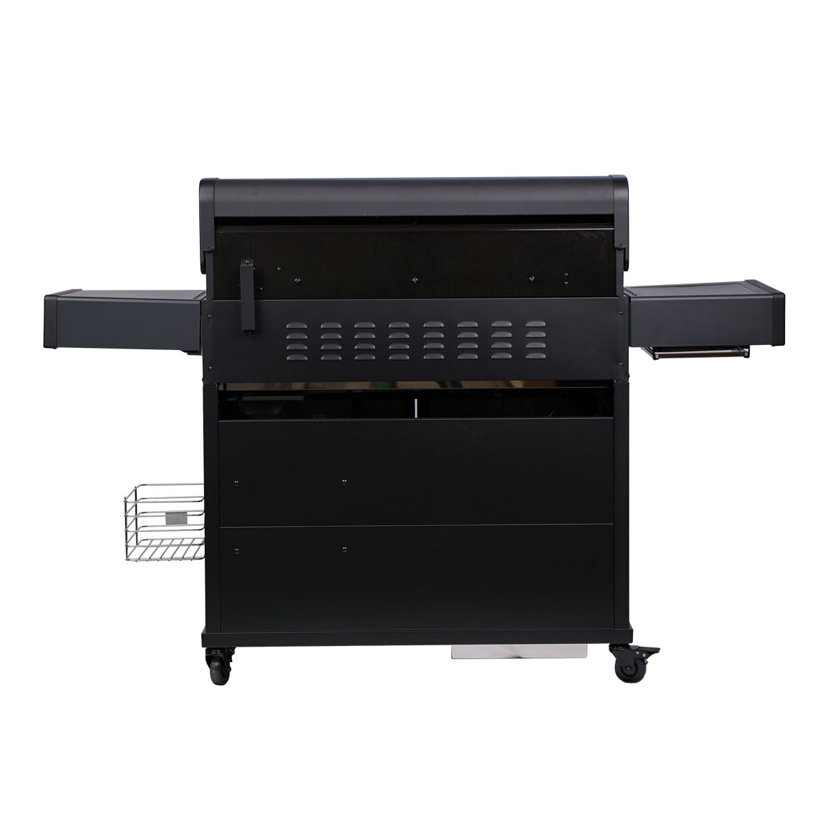 Gassgrill S-518 PRO All Black 5 brennere sidebrenner bakbrenner - SANTOS