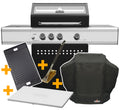 Gassgrill S330G med grilltrekk grillbørste grillplate forfra