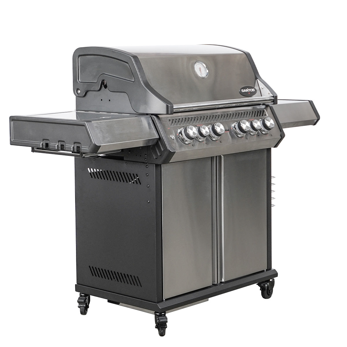Nærbilde av grillrist på Gassgrill S-418 Pro rustfritt stål 4 brennere bakbrenner