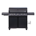 Gassgrill Santos S-518 PRO All Black 5 brennere støpejernsrist forfra