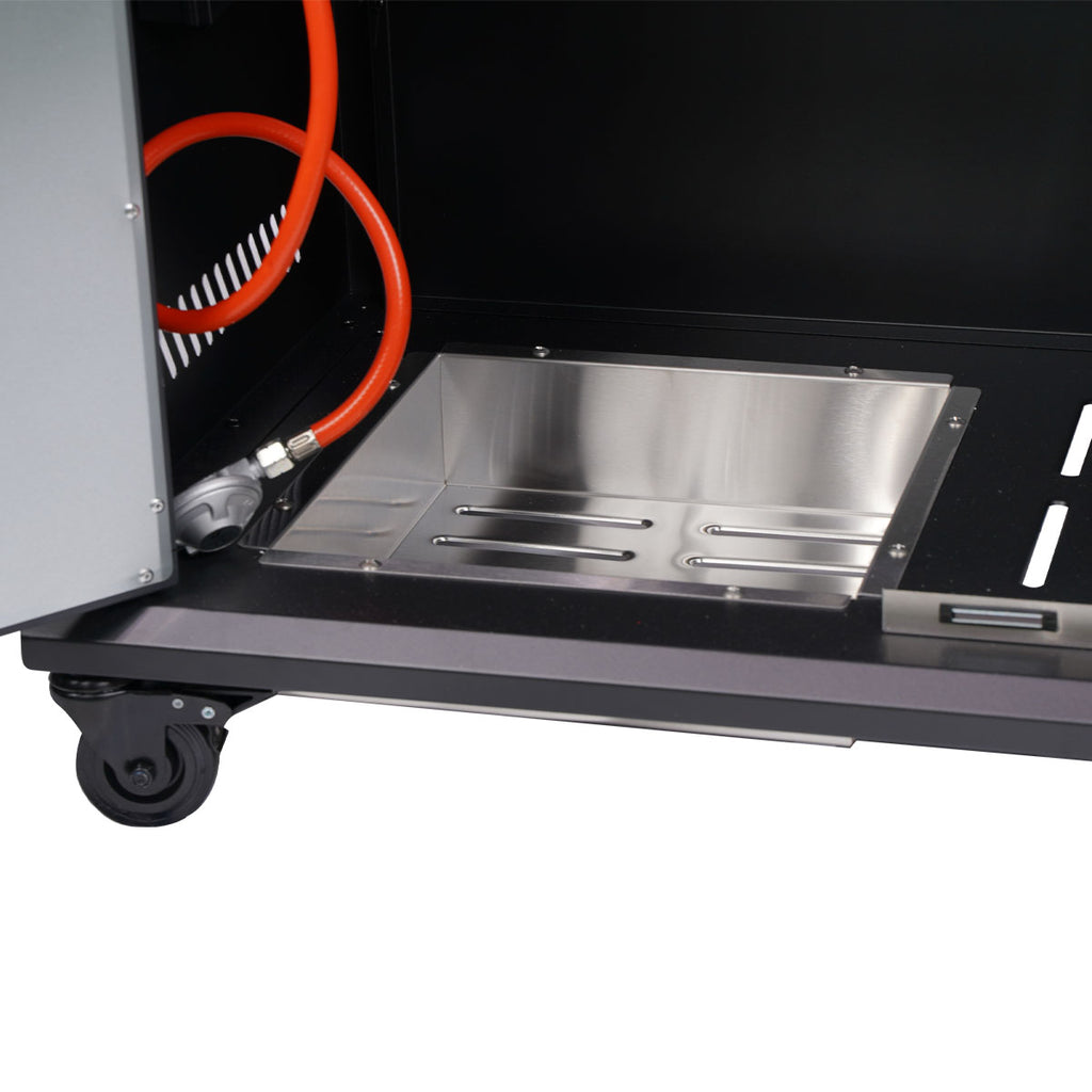 Gassgrill Santos S-518 PRO All Black 5 brennere støpejernsrist brytere med lys