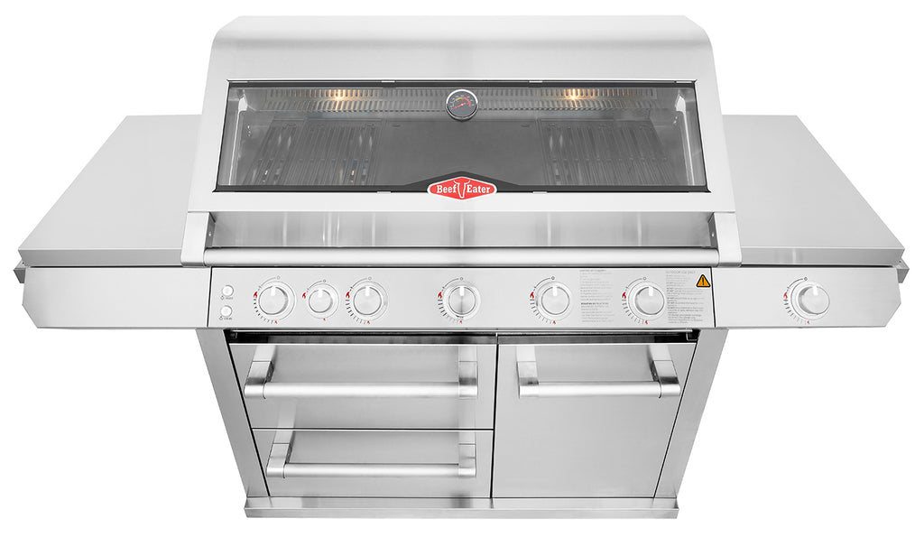 Bakside av Gassgrill Signature 7000 5 brennere med sidebrenner - BeefEater