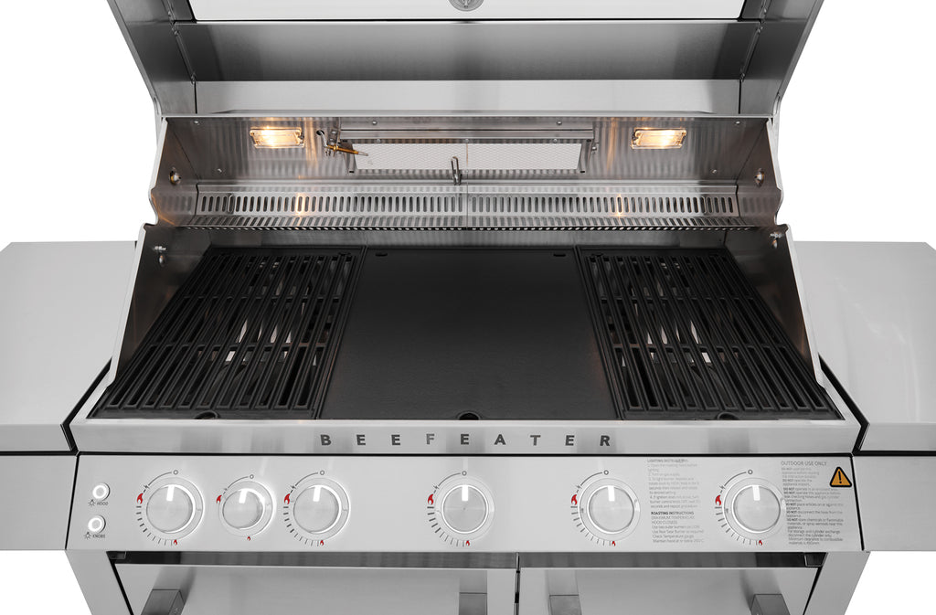 Montert Gassgrill Signature 7000 5 brennere med sidebrenner - BeefEater utendørs
