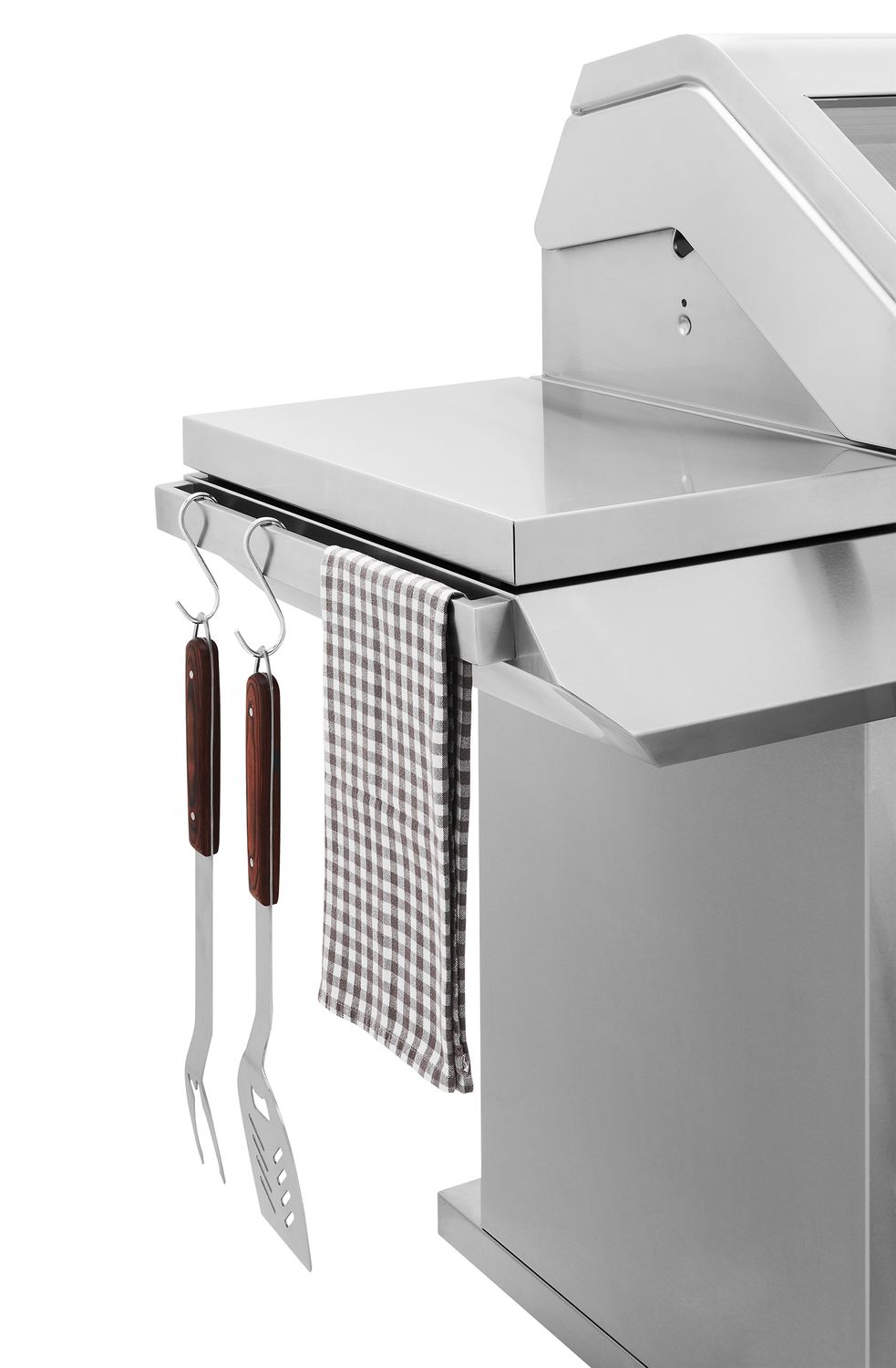 Grillflate med mat på Gassgrill Signature 7000 5 brennere med sidebrenner - BeefEater