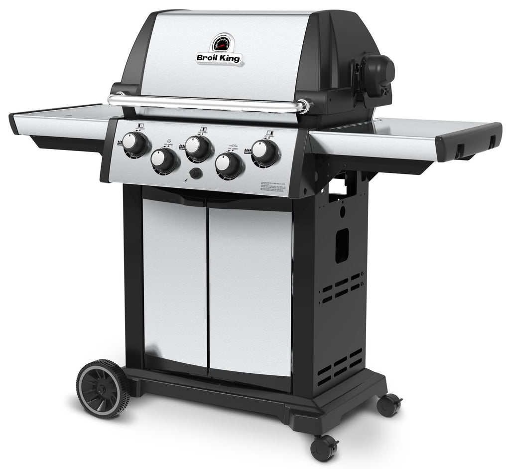 Gassgrill Signet 390 med åpent lokk og synlig grillflate