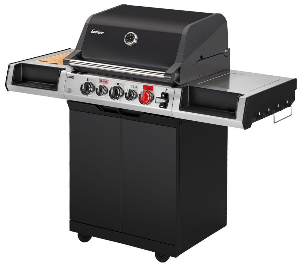 Gassgrill UNIQ 3 IK med CRUSTER bakbrenner front