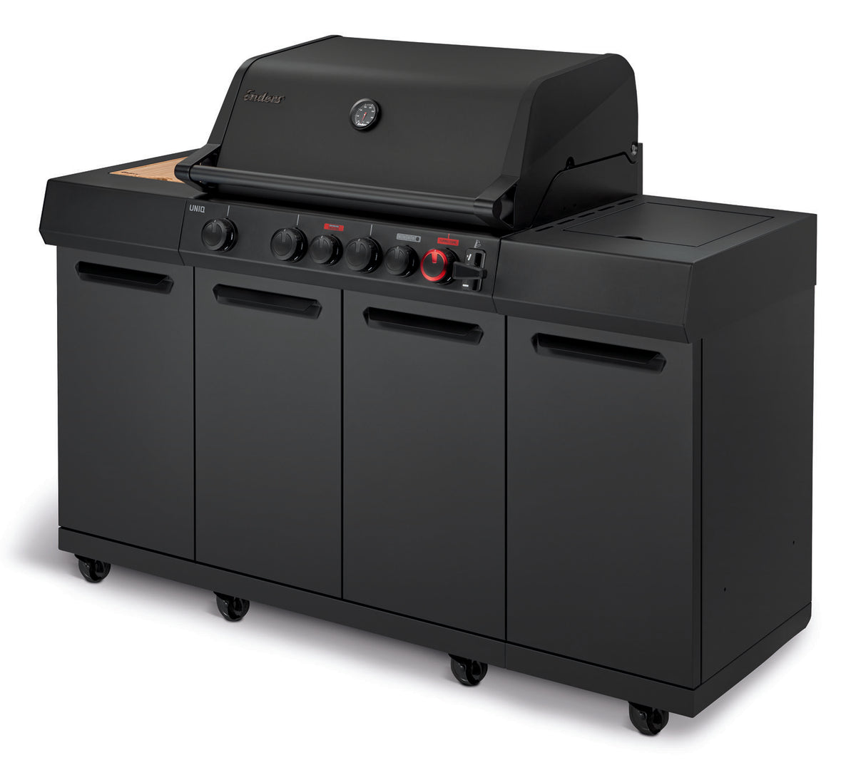Grillrist og varmeelement på Gassgrill UNIQ 4 IK Kitchen Shadow