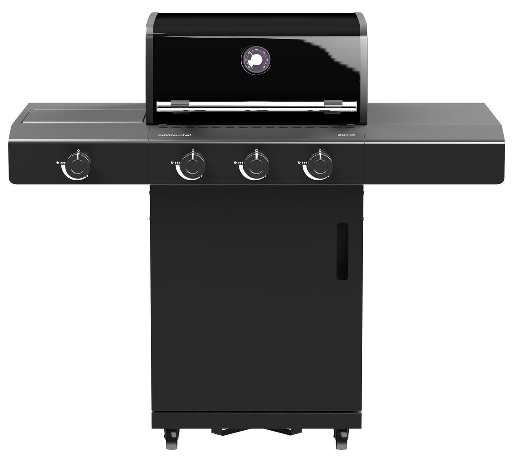 Gassgrill HEAT C-335 3 brennere med Blazing Zone - Outdoorchef forfra
