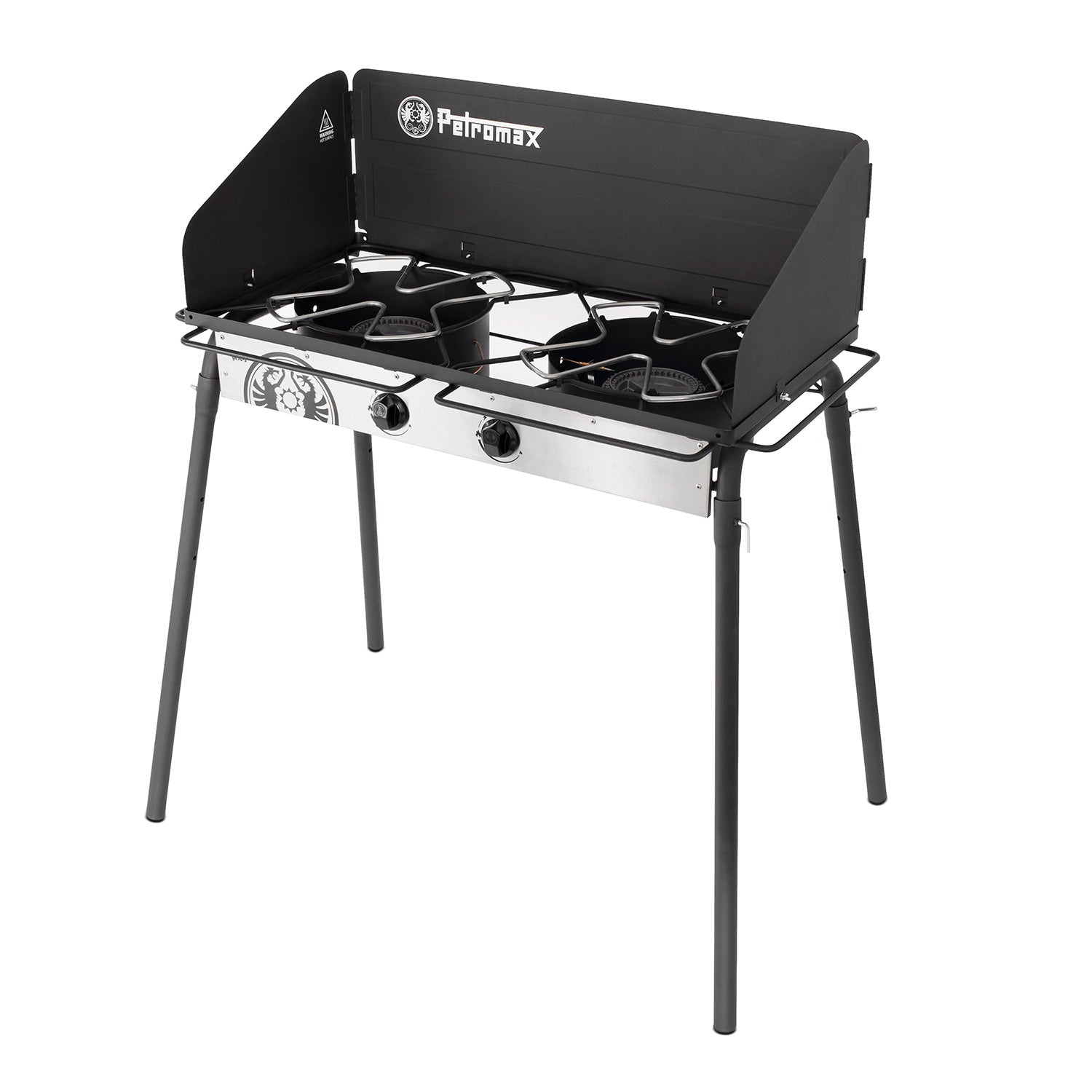Gasskoker GE90 med 2 brennere 90x45 cm kokflate forfra