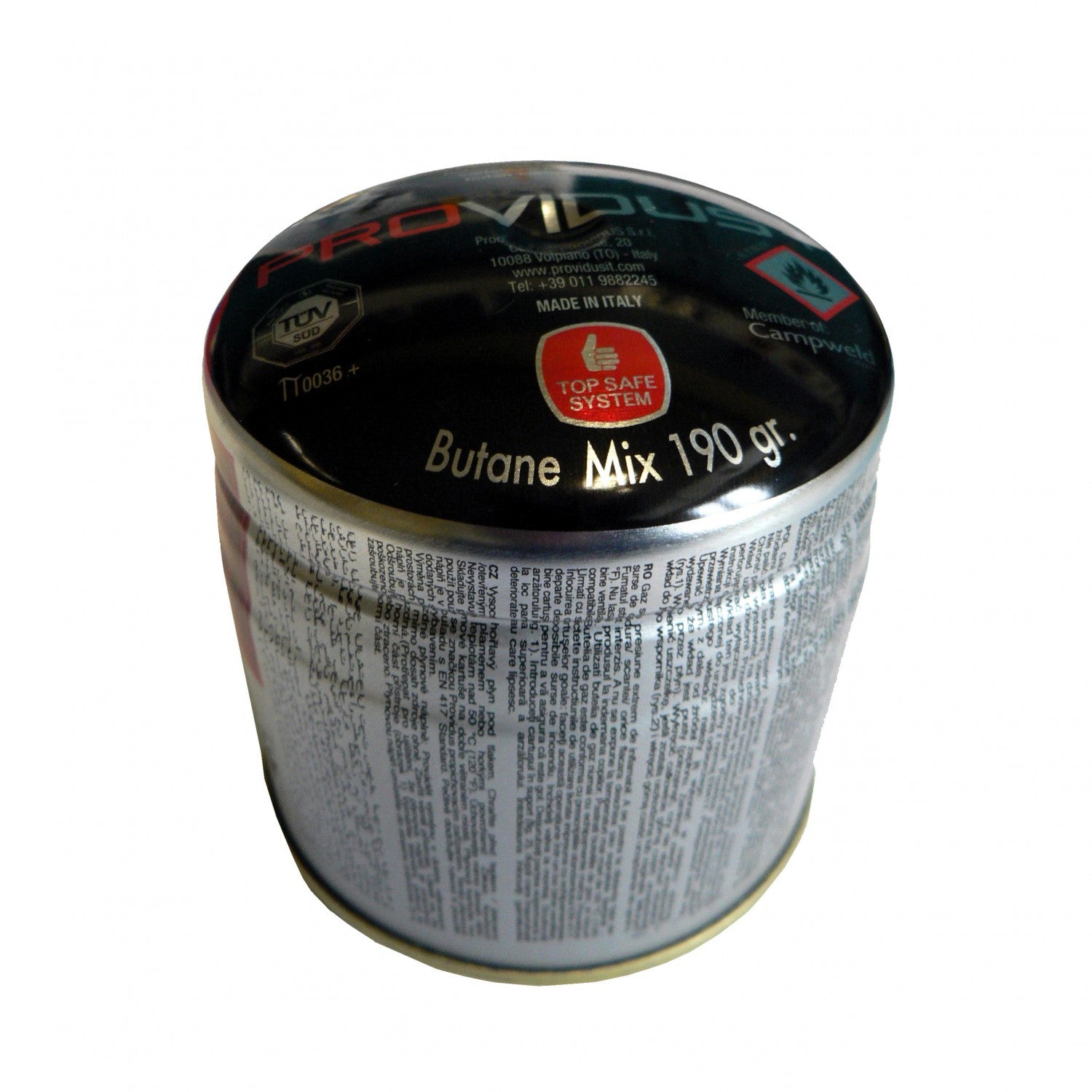 Gasspatron 190 g butan-propan stikkpatron - TGO forfra