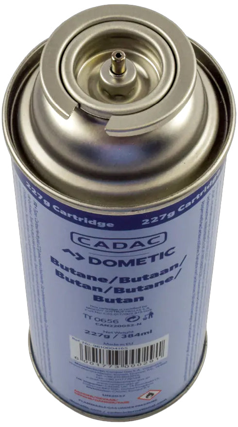 Detalj av bajonettkobling på Gasspatron 227 g butan med bajonettkobling SSN-29 - CADAC