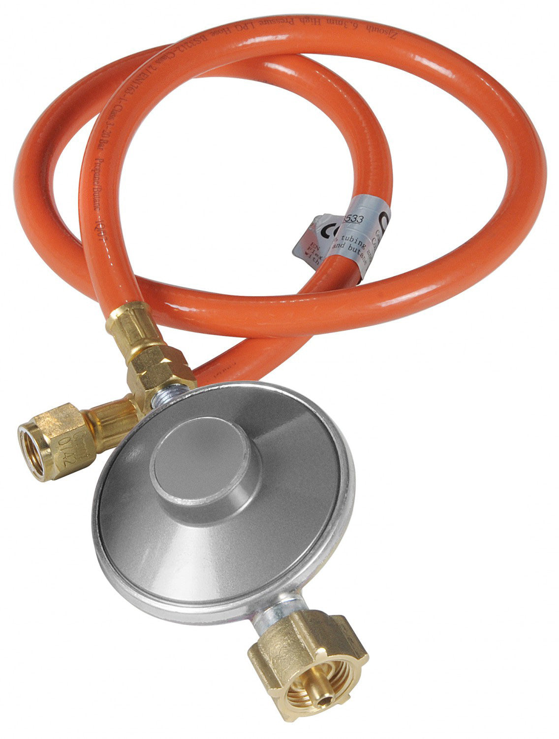 Gassregulator og slange sett 50 mbar 86 cm - Outdoorchef for gassgrill