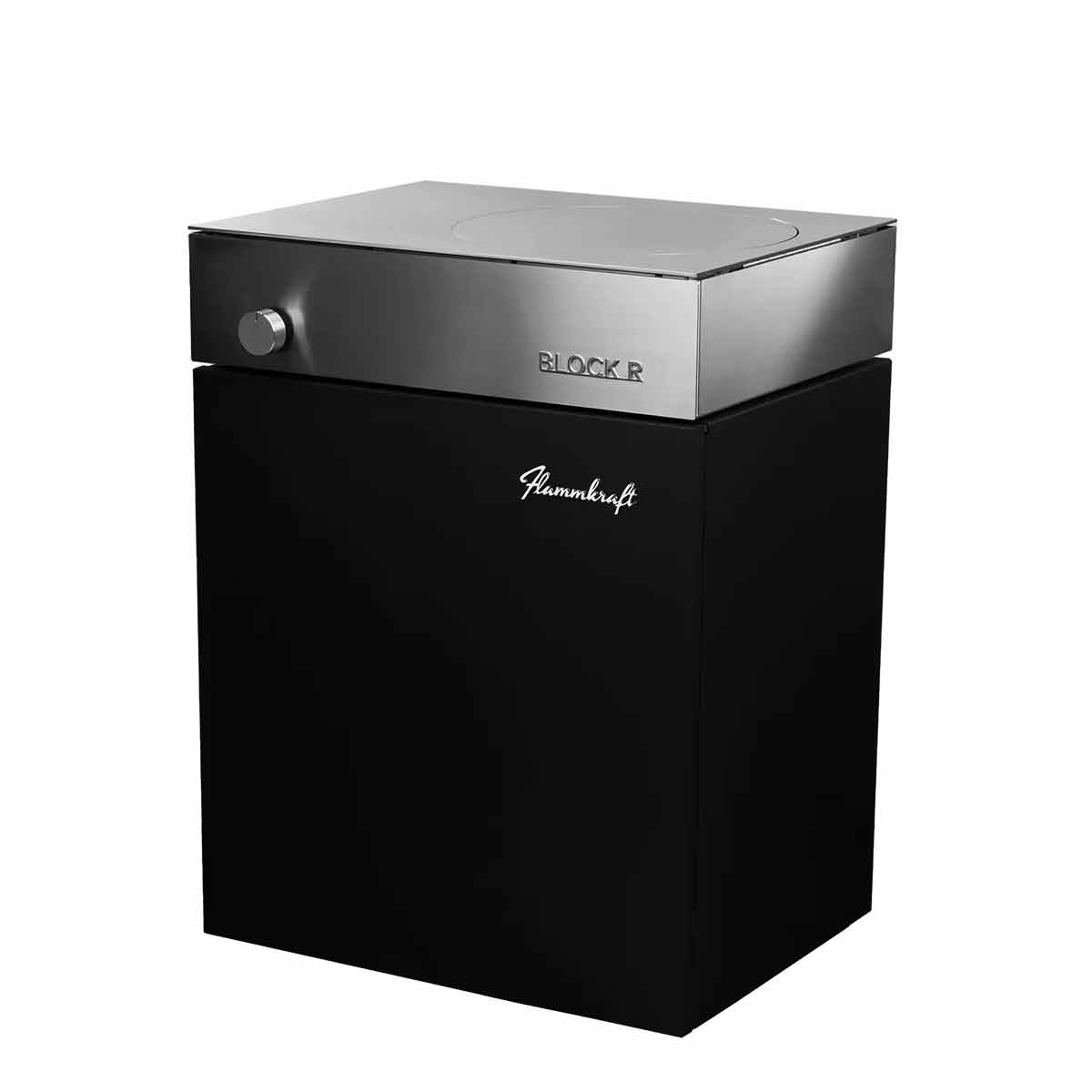 Detalj av rustfri arbeidsflate på Gasswokbrenner Block R Gen. 5