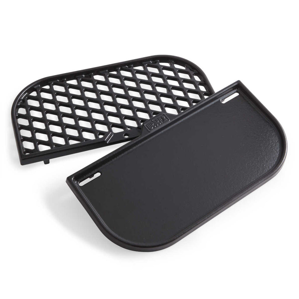GBS 2in1 Sear Grate & grillplate støpejern - Weber bakside